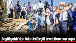 Büyükşehir'den Ödemiş Birgili üreticilere can suyu