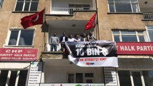 CHP’den “Mafyadan aylık 10 bin dolar alan siyasetçi kim?” pankartı