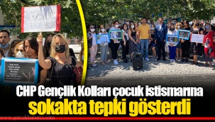 CHP Gençlik Kolları çocuk istismarına sokakta tepki gösterdi