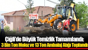 Çiğli’de Büyük Temizlik Tamamlandı: 3 Bin Ton Moloz ve 13 Ton Ambalaj Atığı Toplandı