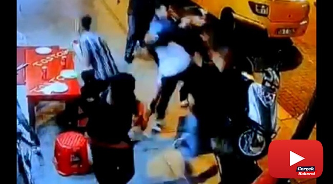 Cinayetle sonlanan yan bakma kavgası kamerada