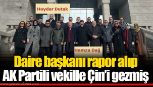 Daire başkanı rapor alıp AK Partili vekille Çin'i gezmiş