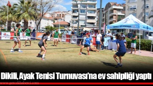 Dikili, Ayak Tenisi Turnuvası’na ev sahipliği yaptı