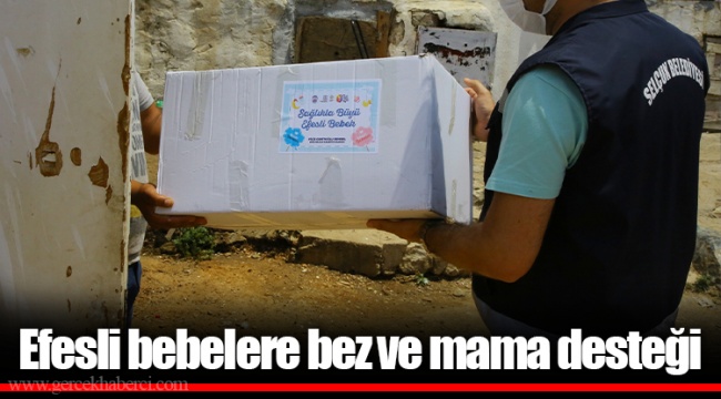 Efesli bebelere bez ve mama desteği 