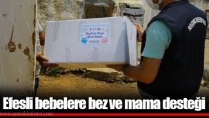 Efesli bebelere bez ve mama desteği