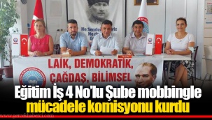 Eğitim İş 4 No’lu Şube mobbingle mücadele komisyonu kurdu