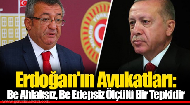 Erdoğan'ın Avukatları: Be Ahlaksız, Be Edepsiz Ölçülü Bir Tepkidir