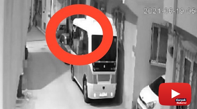 Fare deliğinden girdi, minibüsü soydu