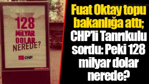 Fuat Oktay topu bakanlığa attı; CHP’li Tanrıkulu sordu: Peki 128 milyar dolar nerede?