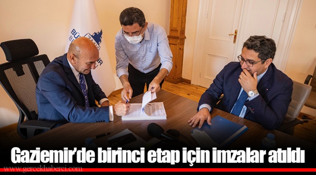 Gaziemir’de birinci etap için imzalar atıldı