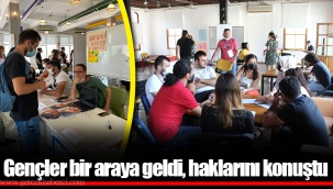 Gençler bir araya geldi, haklarını konuştu