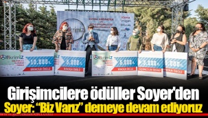 Girişimcilere ödüller Soyer'den