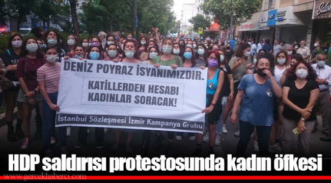 HDP saldırısı protestosunda kadın öfkesi 