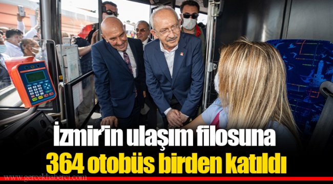 İzmir’in ulaşım filosuna 364 otobüs birden katıldı