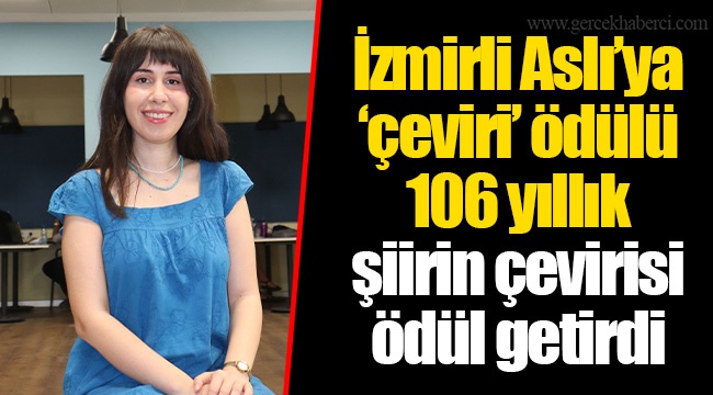 İzmirli Aslı’ya ‘çeviri’ ödülü