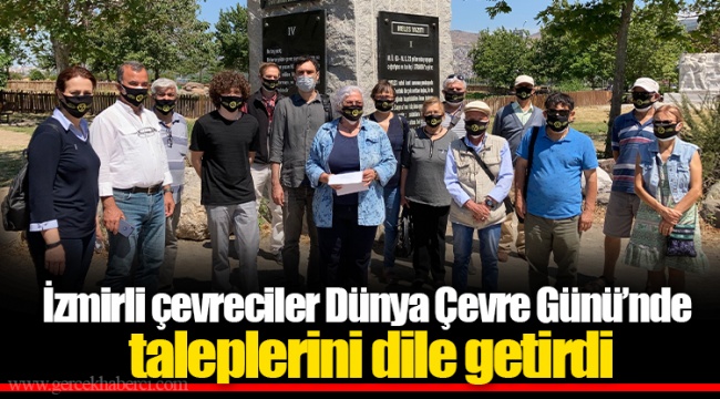 İzmirli çevreciler Dünya Çevre Günü’nde taleplerini dile getirdi