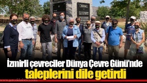 İzmirli çevreciler Dünya Çevre Günü’nde taleplerini dile getirdi