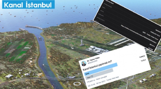 Kanal İstanbul Anketinde 250 Bin Sahte Oy Satın Alınmış
