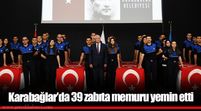 Karabağlar’da 39 zabıta memuru yemin etti
