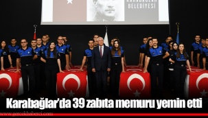 Karabağlar’da 39 zabıta memuru yemin etti