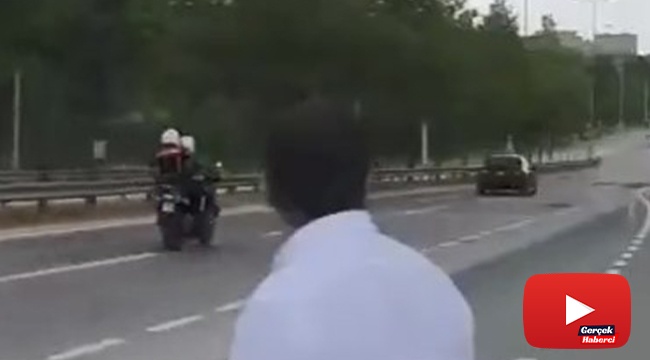 Karısını denetim noktasında bırakıp kaçtı, film gibi kovalamacayla yakalandı