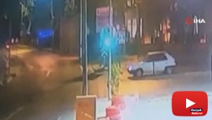 Kırmızı ışıkta duran araca çarptı, tekme tokat sürücüyü yumrukladı