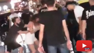Kızların tekme tokat kavgasında erkekler “Kafasına vur” tezahüratında bulundu