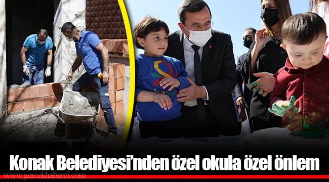 Konak Belediyesi’nden özel okula özel önlem