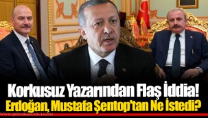 Korkusuz Yazarından Flaş İddia! Erdoğan, Mustafa Şentop'tan Ne İstedi?