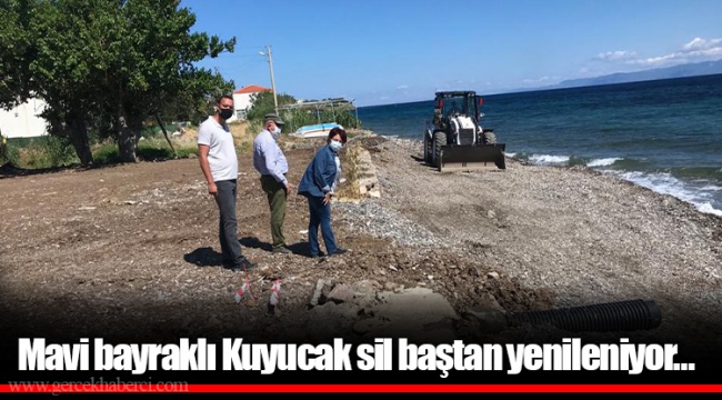 Mavi bayraklı Kuyucak sil baştan yenileniyor…