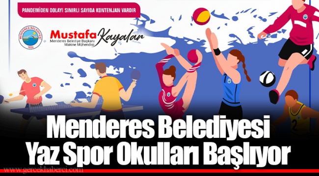 Menderes Belediyesi Yaz Spor Okulları Başlıyor