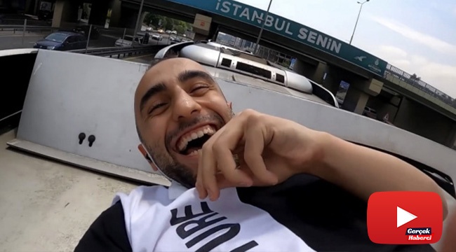 Metrobüsün üstünde yolculuk yapan şahıs: “Takipçilerim istedi ben de yaptım”
