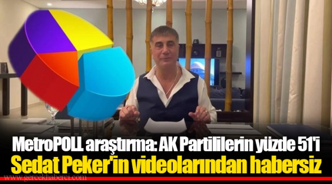 MetroPOLL araştırma: AK Partililerin yüzde 51'i Sedat Peker'in videolarından habersiz