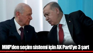 MHP'den seçim sistemi için AK Parti'ye 3 şart