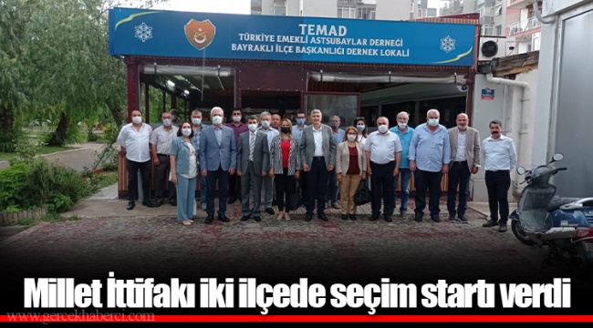 Millet İttifakı iki ilçede seçim startı verdi