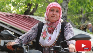 O, tozlu topraklı köy yollarının ATV'li Seher ablası