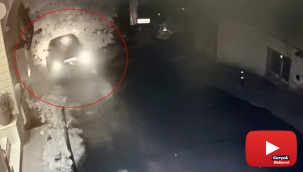 Rampada kayan araç bariyerleri aşarak caddeye uçtu