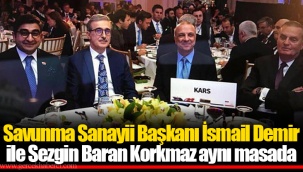 Savunma Sanayii Başkanı İsmail Demir ile Sezgin Baran Korkmaz aynı masada