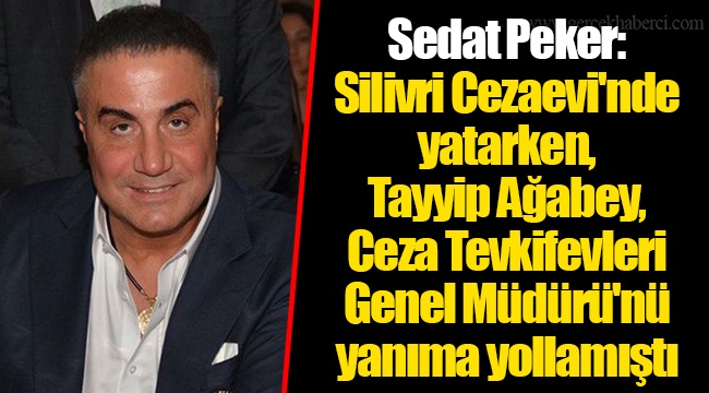 Sedat Peker: Silivri Cezaevi'nde yatarken, Tayyip Ağabey, Ceza Tevkifevleri Genel Müdürü'nü yanıma yollamıştı