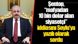 Şentop, “mafyadan 10 bin dolar alan siyasetçi” iddiasını Soylu’ya yazılı olarak sordu