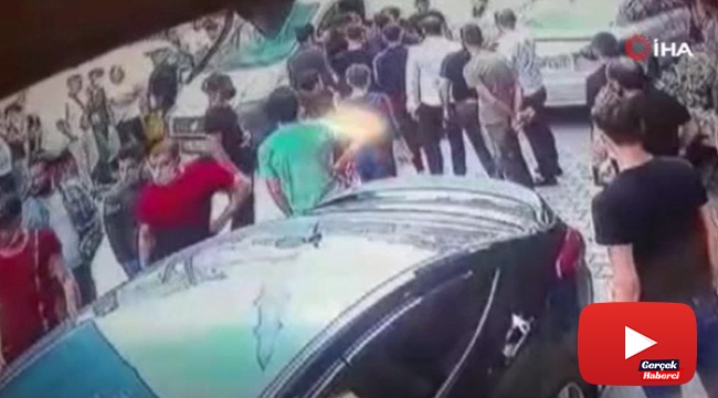 Sokak ortasında demir sopalı kavga kamerada