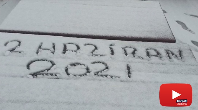 Uludağ&#039;da haziran ayında kar sürprizi