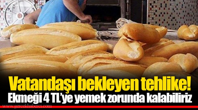 Vatandaşı bekleyen tehlike! Ekmeği 4 TL’ye yemek zorunda kalabiliriz