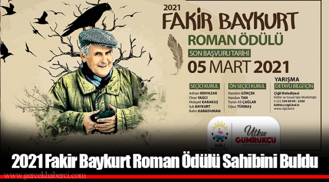 2021 Fakir Baykurt Roman Ödülü Sahibini Buldu