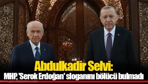 Abdulkadir Selvi: MHP, 'Serok Erdoğan' sloganını bölücü bulmadı