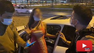 Alkollü kadın sürücü terör estirdi