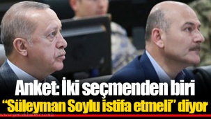 Anket: İki seçmenden biri “Süleyman Soylu istifa etmeli” diyor