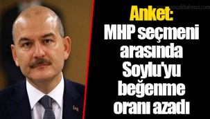 Anket: MHP seçmeni arasında Soylu'yu beğenme oranı azadı