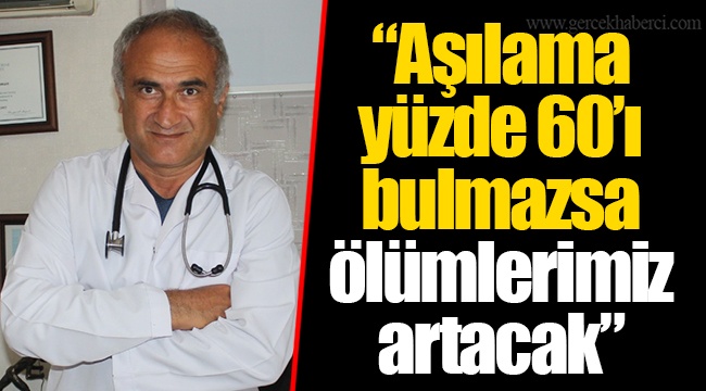 "Aşılama yüzde 60'ı bulmazsa ölümlerimiz artacak"
