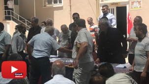 Baba ve oğulun yarıştığı seçimde üyeler birbirine girdi